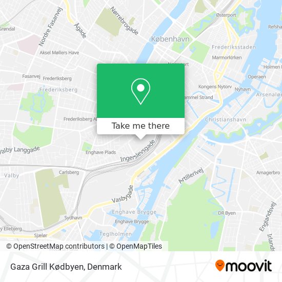 Gaza Grill Kødbyen map