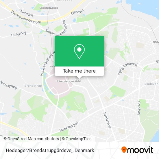 Hedeager/Brendstrupgårdsvej map