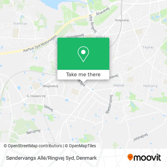 Søndervangs Allé/Ringvej Syd map