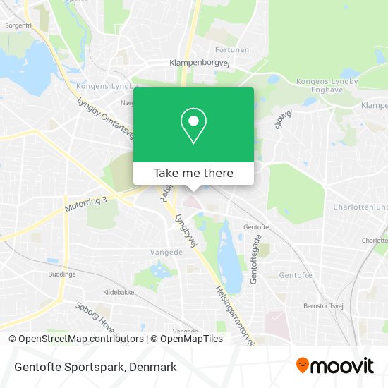 Gentofte Sportspark map