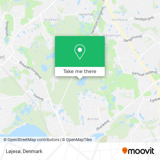 Løjesø map