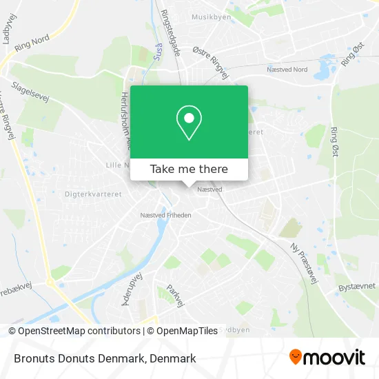 Bronuts Donuts Denmark map