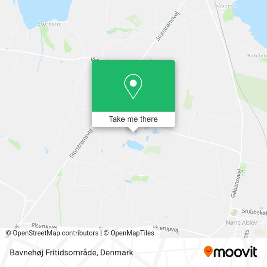 Bavnehøj Fritidsområde map