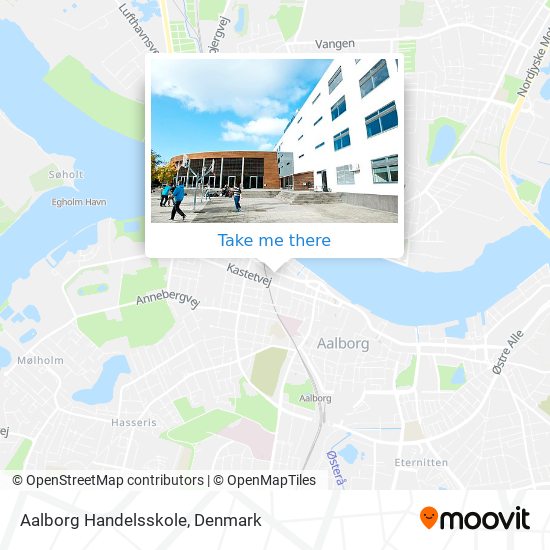 Aalborg Handelsskole map
