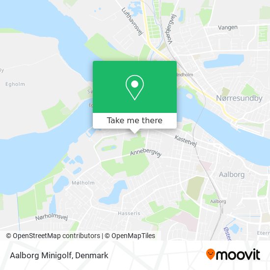 Aalborg Minigolf map