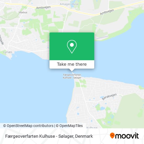 Færgeoverfarten Kulhuse - Sølager map