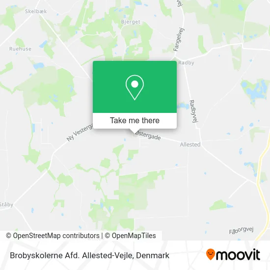 Brobyskolerne Afd. Allested-Vejle map