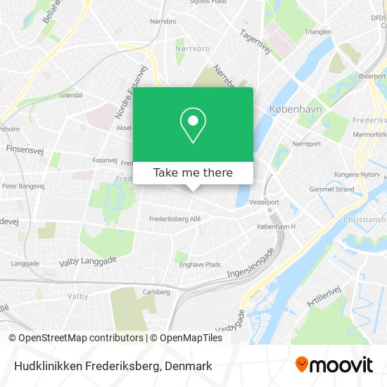 Hudklinikken Frederiksberg map