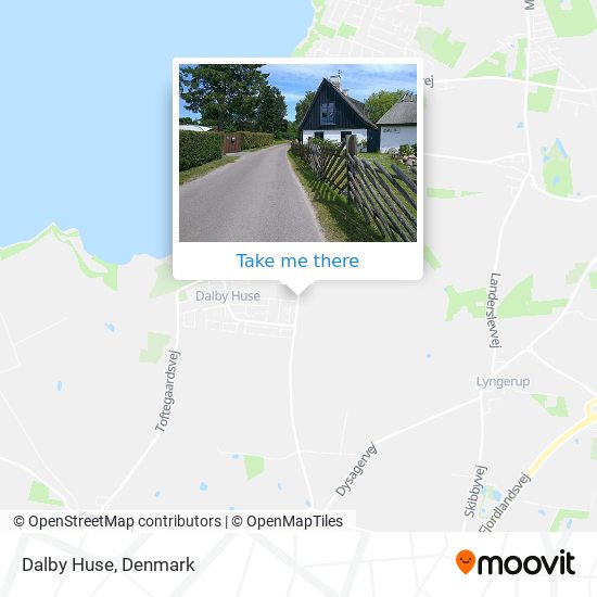 Dalby Huse map