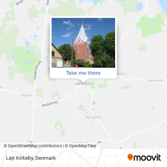 Løjt Kirkeby map