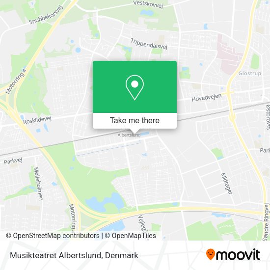 Musikteatret Albertslund map