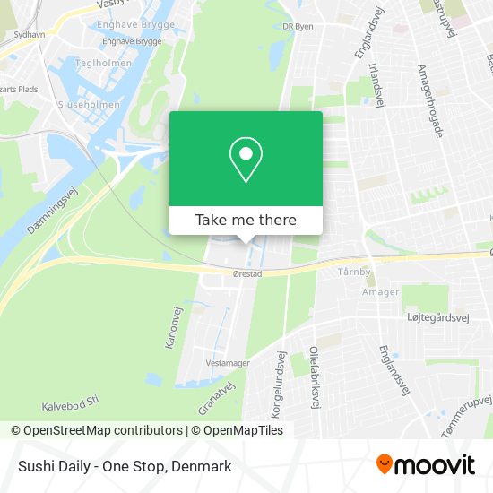 Sushi Daily - One Stop map