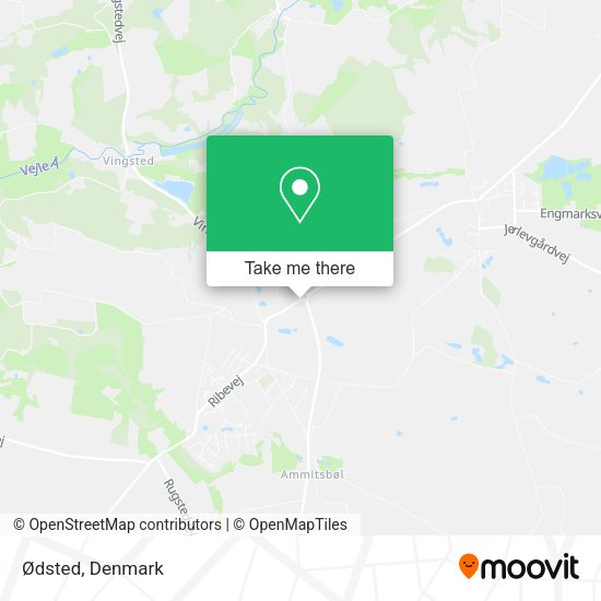 Ødsted map
