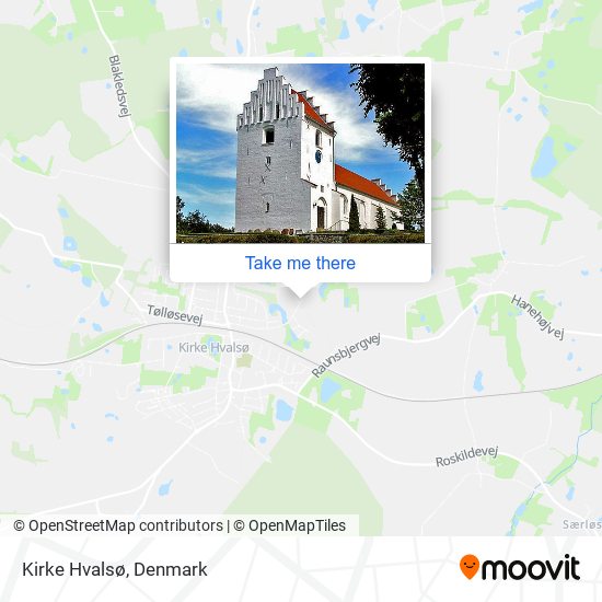 Kirke Hvalsø map