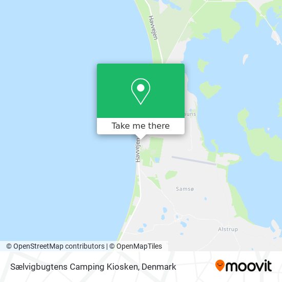 Sælvigbugtens Camping Kiosken map