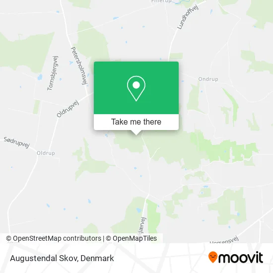 Augustendal Skov map