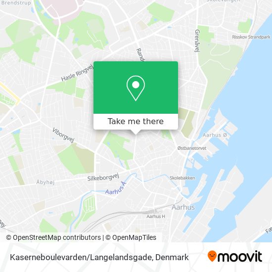 Kaserneboulevarden / Langelandsgade map