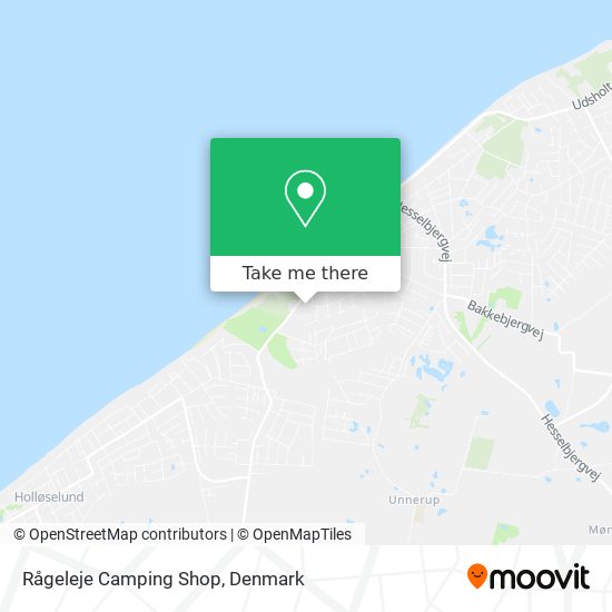 Rågeleje Camping Shop map