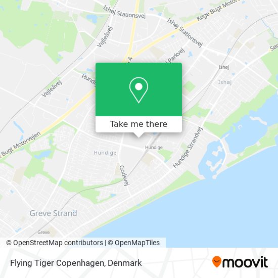 Flying Tiger Copenhagen map