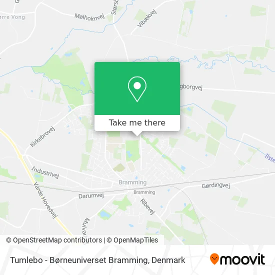 Tumlebo - Børneuniverset Bramming map