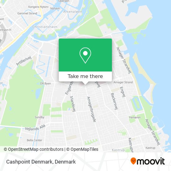 Cashpoint Denmark map