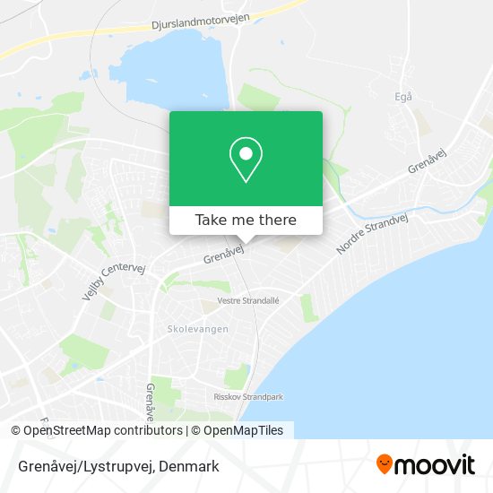 Grenåvej/Lystrupvej map