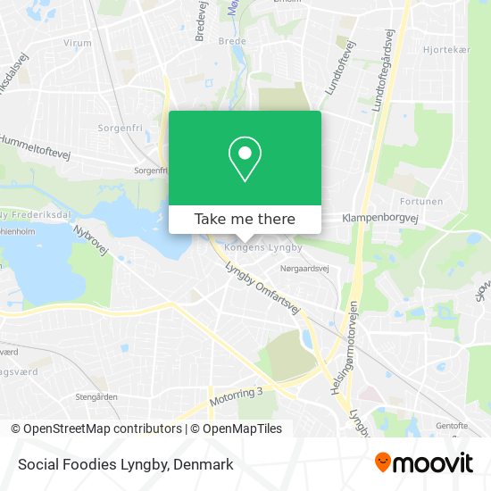 Social Foodies Lyngby map
