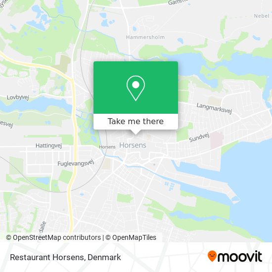Restaurant Horsens map