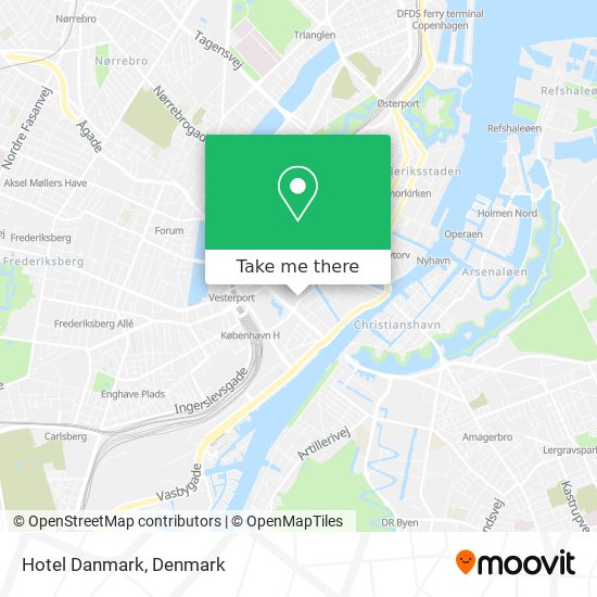 Hotel Danmark map