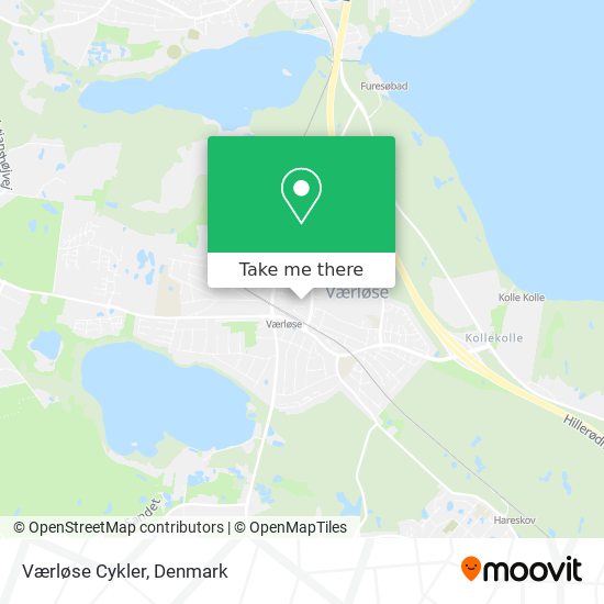 How to get to Værløse in Furesø or Train?