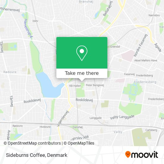 Sideburns Coffee map