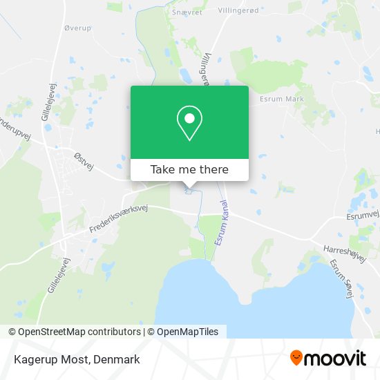 Kagerup Most map