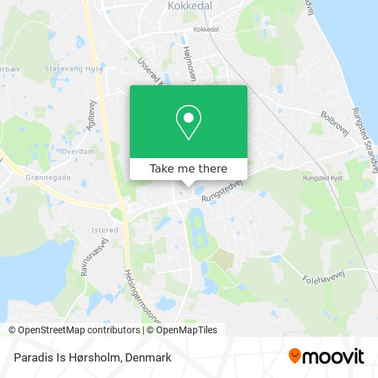 Paradis Is Hørsholm map