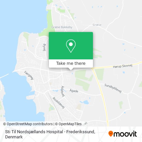 Sti Til Nordsjællands Hospital - Frederikssund map