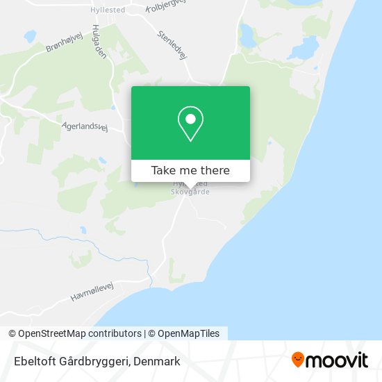Ebeltoft Gårdbryggeri map