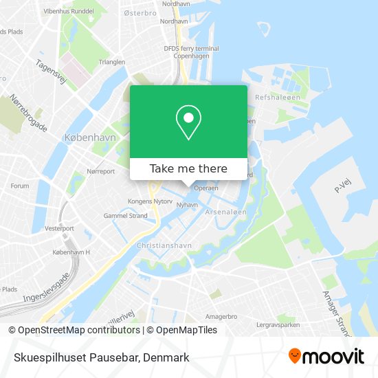 Skuespilhuset Pausebar map