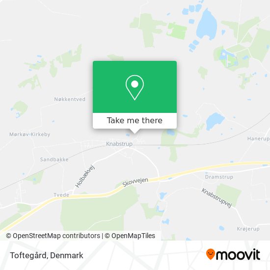 Toftegård map