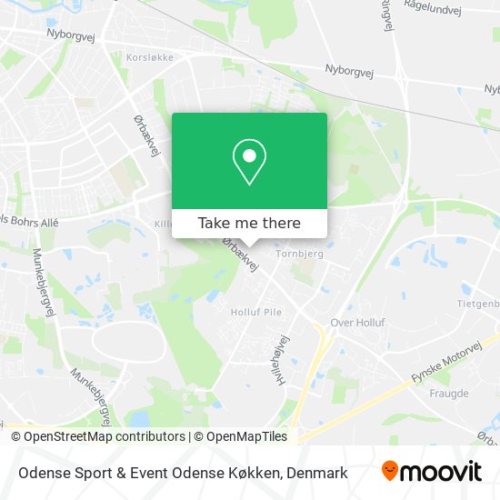 Odense Sport & Event Odense Køkken map