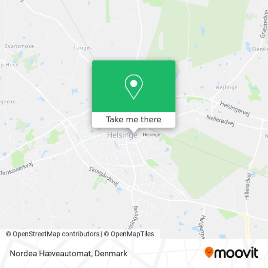 Nordea Hæveautomat map