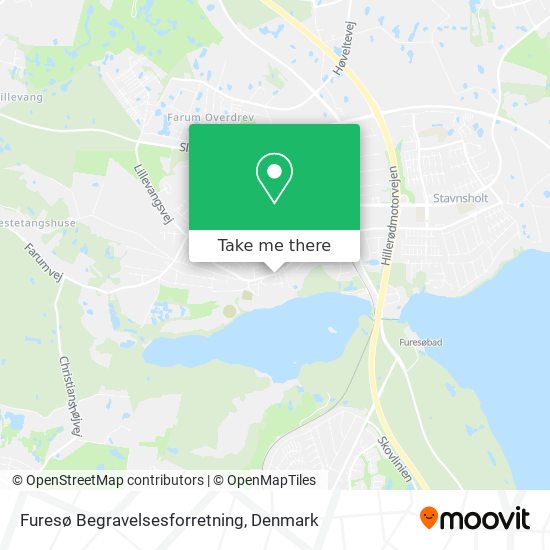 Furesø Begravelsesforretning map