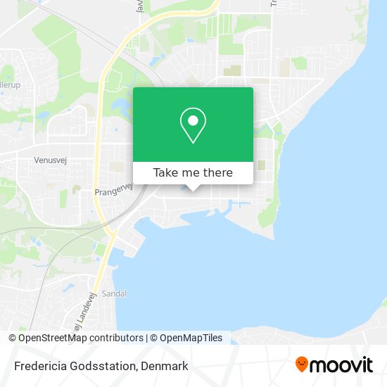 Fredericia Godsstation map