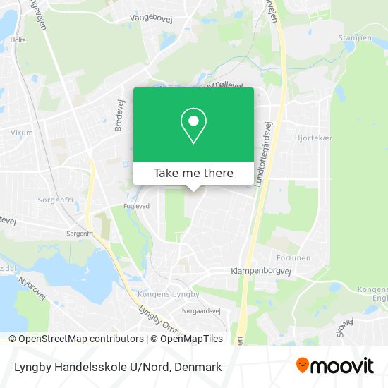 Lyngby Handelsskole U/Nord map