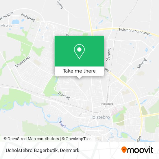 Ucholstebro Bagerbutik map