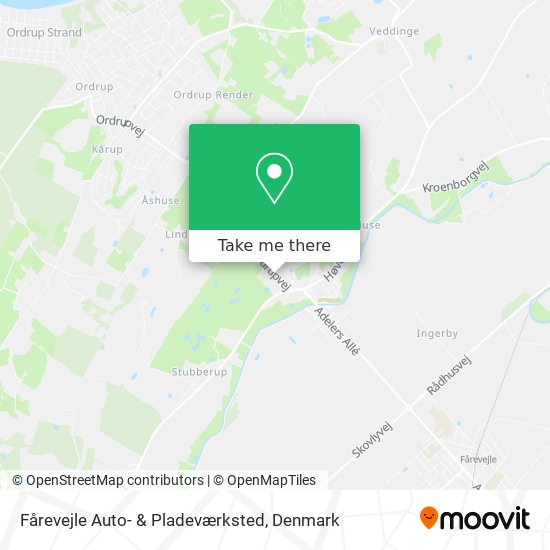 Fårevejle Auto- & Pladeværksted map