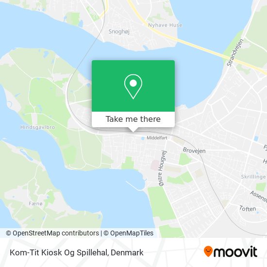 Kom-Tit Kiosk Og Spillehal map