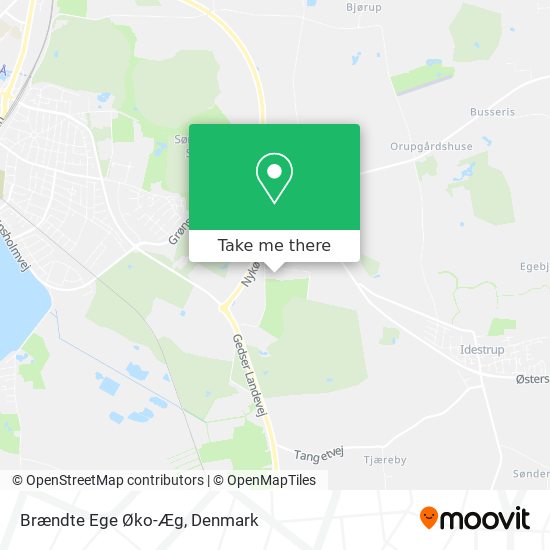 Brændte Ege Øko-Æg map