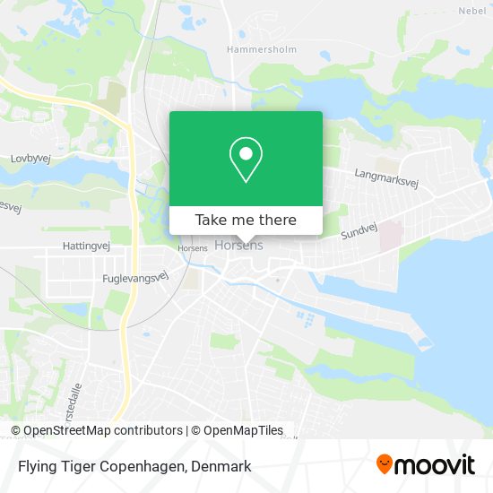 Flying Tiger Copenhagen map