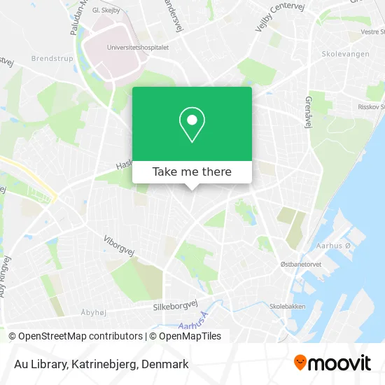 Au Library, Katrinebjerg map