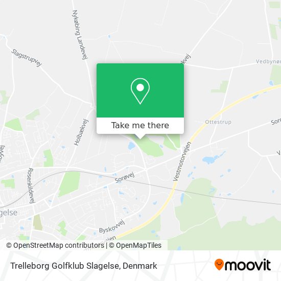 Trelleborg Golfklub Slagelse map