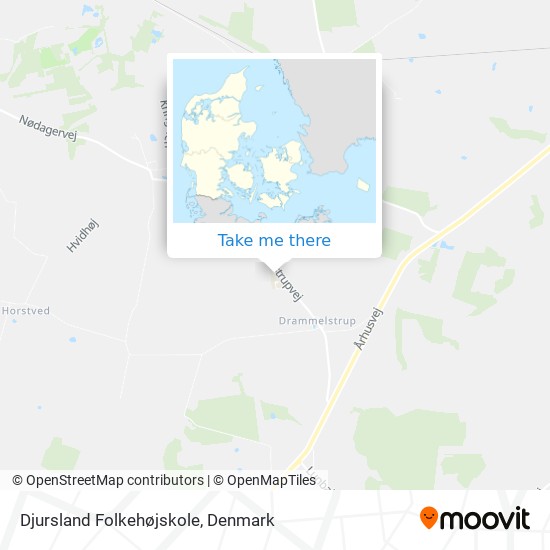 Djursland Folkehøjskole map